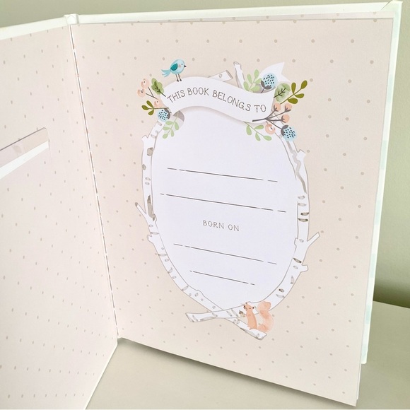 Little One Memory Record Book Baby’s First Years Picture Frame Cover New - Picture 4 of 6